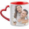 Mug cuore rosso foto