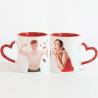 Tazza cuore rosso personalizzabile