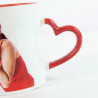 Mug maniglia cuore rosso