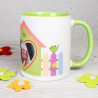 Tazza verde chiaro personalizzabile