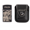 Zippo argento lucido con sacchetto