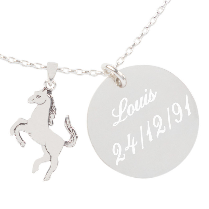 Collana a cavallo personalizzata