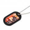 Dog tag nero personalizzabile