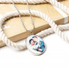 Collana con foto ovale personalizzabile