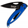 Coltello tascabile blu personalizzato