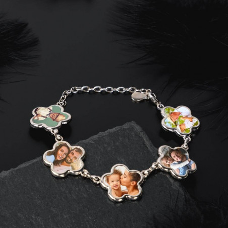 Bracciale 5 fiori personalizzati foto