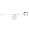 Bracciale cuore in argento inciso