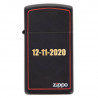 Zippo slim nero e rosso