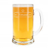 Tazza di birra unica con design bistrot