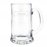 Tazza di birra incisa con design bistrot