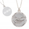 Scorpion argento zodiaco collana inciso