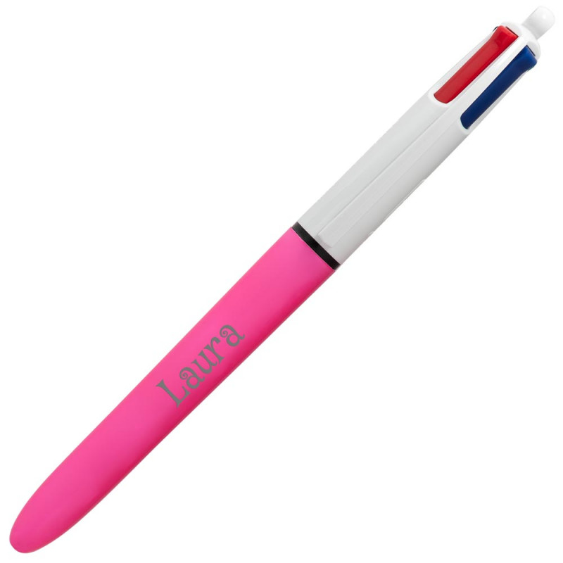 4 Penna rosa colorato di marca Bic