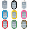 Dog tag alu personalizzato con protezione scelta