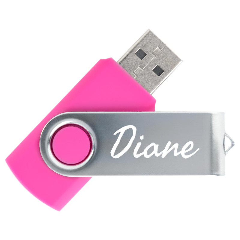 Personalizzato chiavetta USB rosa inciso