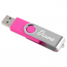 Unità flash USB rosa personalizzabile