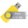 Giallo personalizzato 16 GB chiave USB