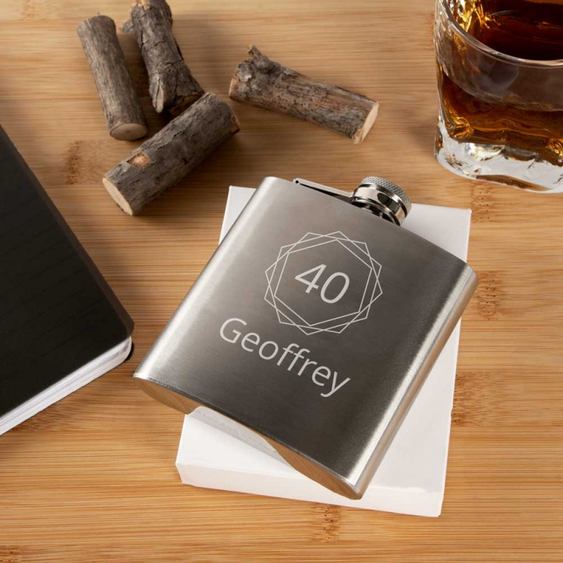 Compleanno personalizzato Whisky Flask