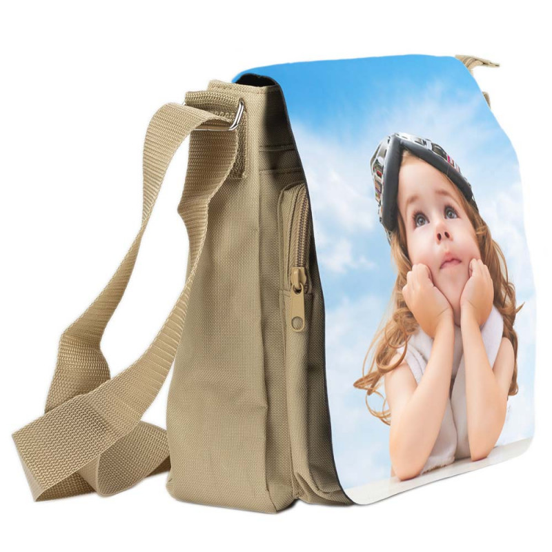 Borsa beige con foto