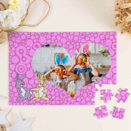 Puzzle coniglio amore