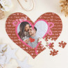 Puzzle a forma di cuore a tema amore