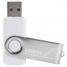 Bianco twister USB flash drive con masterizzazione di testo