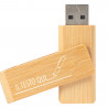 16GB legno USB flash drive con testo inciso