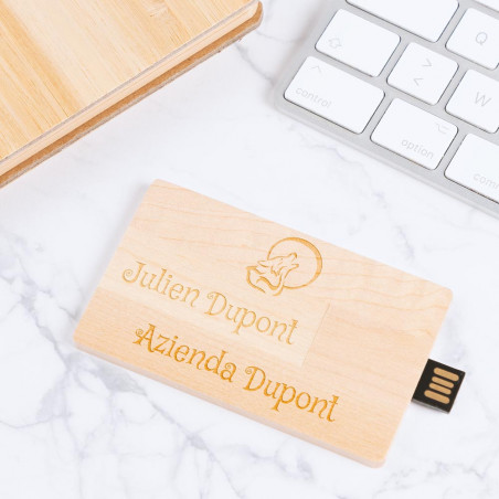 Personalizzabile scheda USB in legno