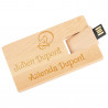 Scheda USB in legno personalizzato