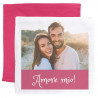 Cuscino Fuchsia personalizzato con foto