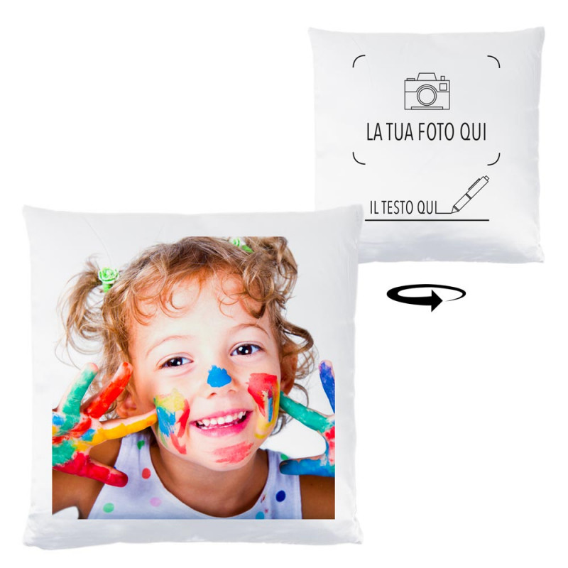 Cuscino doppio lato personalizzato