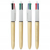 Penna Bic 4 colori unici d'oro