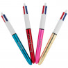 Penna BIC 4 colori brillanti incisi