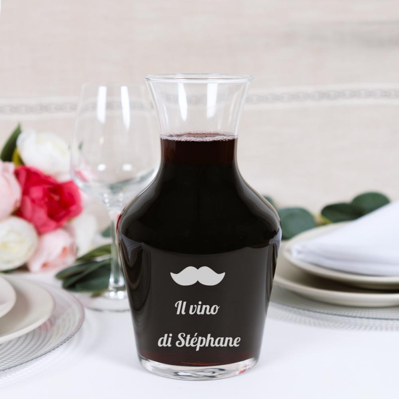 Carafe di vetro personalizzabile