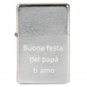 Briquet argento tempesta di metallo