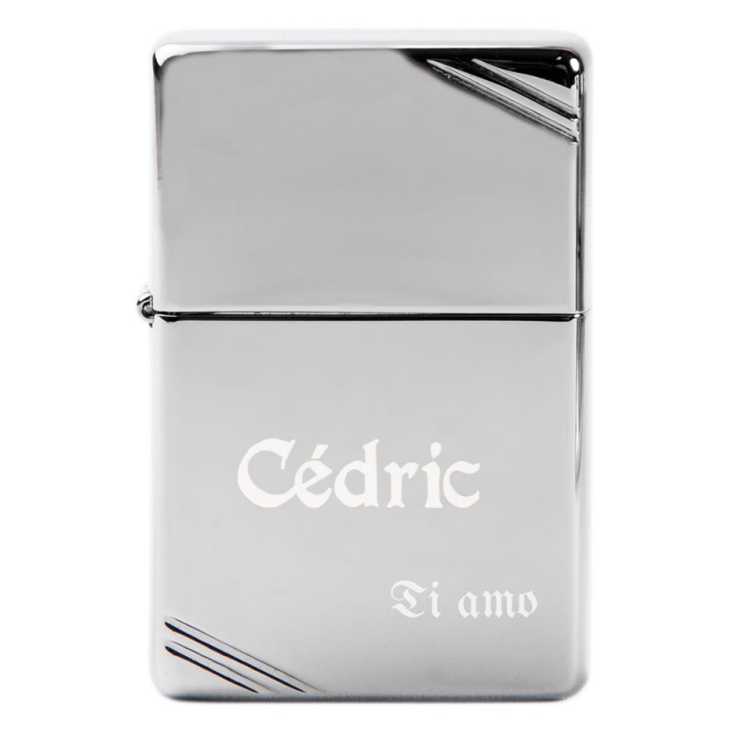 Briquet Zippo inciso con bordo originale