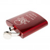 Flask in acciaio rosso personalizzato