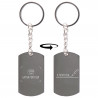 Personalizzazione keyring targa incisione e foto