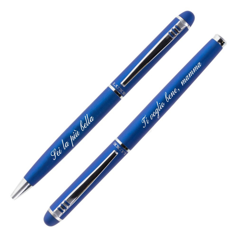 Luxe pen trim colore blu da incidere