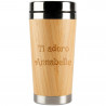 Tazza termoin legno personalizzata