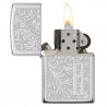 Accendino Zippo veneziano inciso