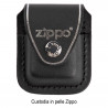 Borsa in pelle nera Zippo