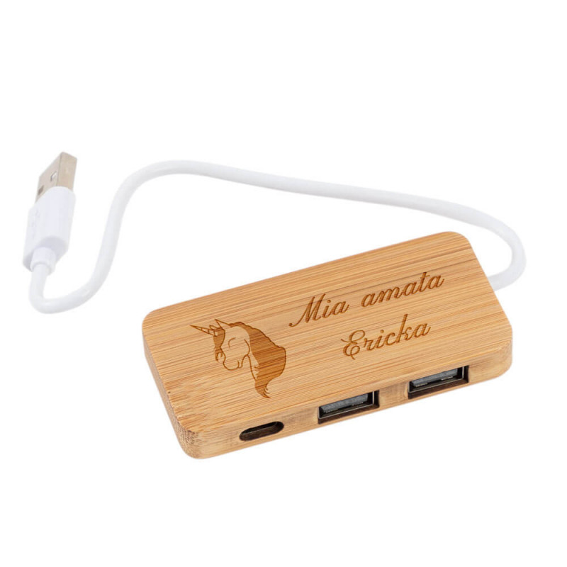 Mozzo USB in legno personalizzato