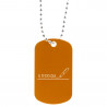 Id Tag colore caramello personalizzabile