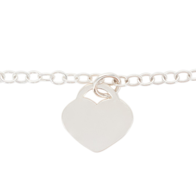 argento cuore bracciale design