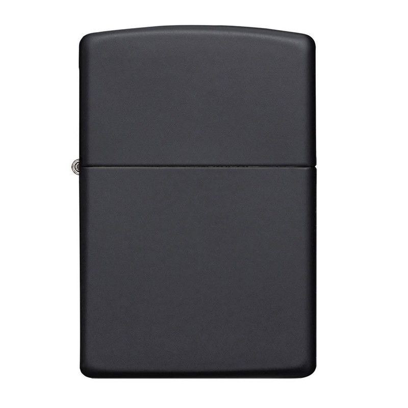 Accendino nero Zippo inciso