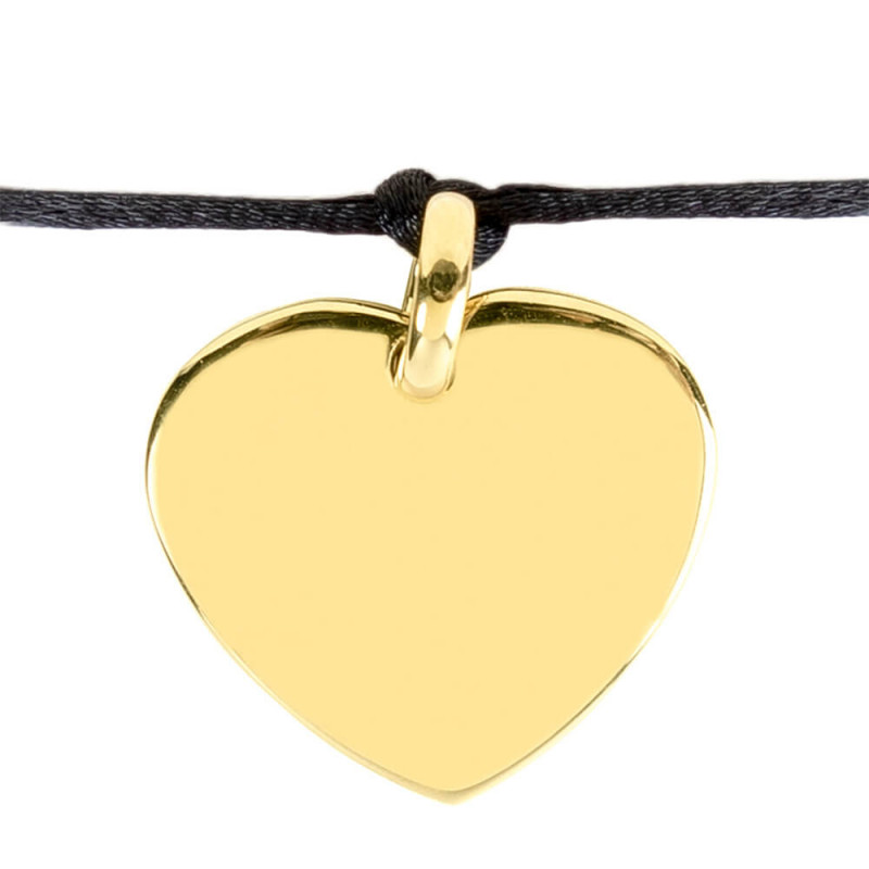 Bracciale con cuore in oro placcato