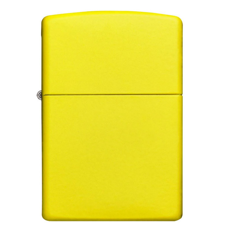 Zippo giallo chiaro inciso