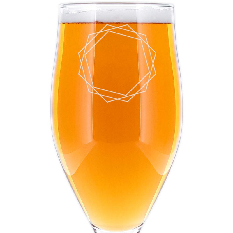 Personalizzato Beer Foot Glass con disegno di compleanno