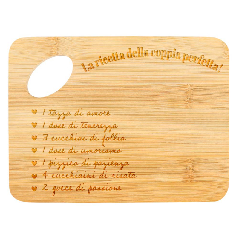 Piccolo tagliere per ricette di coppia