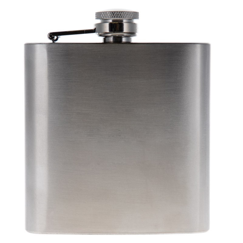 Flask argento personalizzato inciso